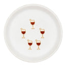 Gold Red Wine Glass Charm 19x9mm (Package of 5)