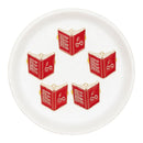 Red Wizard Book Enamel Charm 24x25mm (Package of 5)