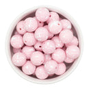 Powder Pink w/White Splatter Beads 16mm (Package of 10)