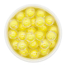 Iridescent Clear w/Daffodil Color Core Beads 16mm (Package of 10)