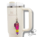 Translucent Acrylic Straw Charm Adapter (Package of 5)