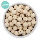 Beige Solid Pumpkin 12mm Silicone Beads (Package of 10)