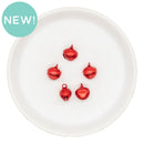 Metallic Red Jingle Bell Charm 14mm (Package of 5)