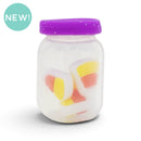 3-D Candy Corn Filled Halloween Jar Silicone Focal Bead 25x17x17mm (Package of 1)