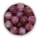 Mauve Cosmic Glitter Beads 20mm (Package of 10)