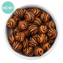 Tiger Printed Silicone Beads 15mm (Package of 10)