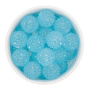Glow in the Dark Electric Blue Jelly Rhinestone Beads 20mm (Package of 10)