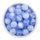 Sky Blue Shimmer & Pearly Luster Duo Beads 16mm (Package of 10)