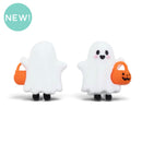 3-D Ghost w/Jack-O-Lantern Pail Silicone Focal Bead 30x27x18mm (Package of 2)