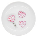 Doodle Hearts Acrylic Accent 40x44mm (Package of 1)