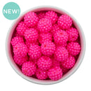 Neon Pink Opaque Rhinestone Beads 16mm (Package of 10)