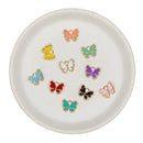Butterfly Enamel Charm Random Color Assortment 11x13mm (Package of 5)