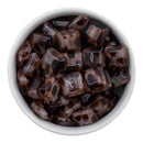Square Facet Leopard Marble 16x8mm Beads (Package of 10 Beads)