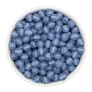 Mariner Blue Super Glitter Beads 8mm (Package of Approx. 50 Beads)
