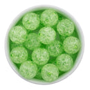 Chartreuse Green Crackle Beads 20mm (Package of 10)