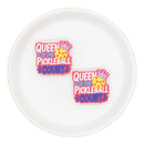 Queen of the Pickleball Court Focal Bead 27x30mm (Package of 2)
