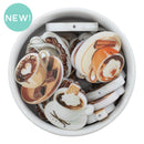 Coffee Mugs on Saucers Bead Assortment Misc. Sizes & Designs (Package of 5)