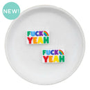 Fuck Yeah Rainbow Focal Bead 18x30mm (Package of 2)