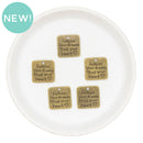 Follow your Dreams Trust Your Heart Bronze Alloy Charm 19mm (Package of 5)