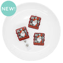 Merry Merry Merry Christmas Santa Acrylic Accent 44x40mm (Package of 1)