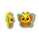 3-D Butterfly Silicone Focal Bead 27x30x14mm (Package of 2)