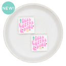 Iced Coffee & Dogs Silicone Focal Bead 28mm (Package of 2)