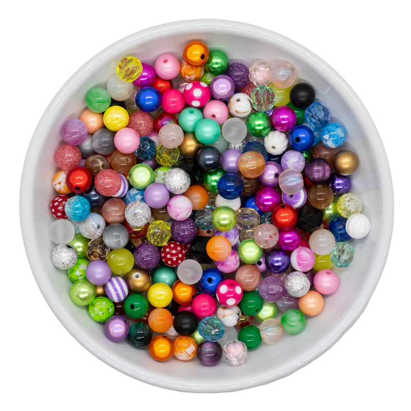 Pen Friendly Various Solids Styles 12mm Bead Mix (Package of 120)