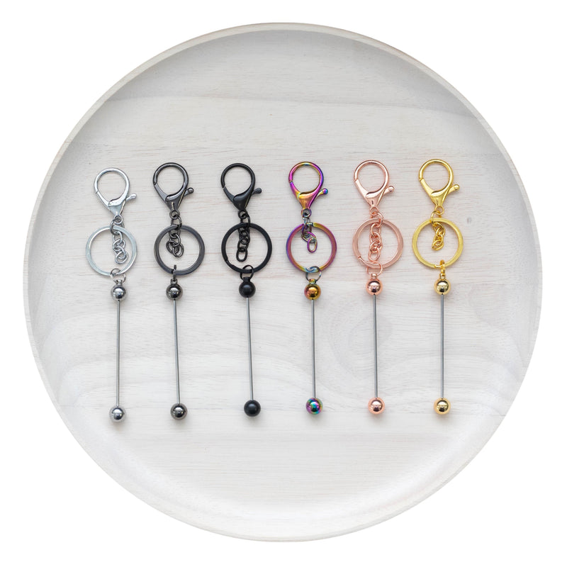 Premium Style Beadable Keychains (Package of 1)
