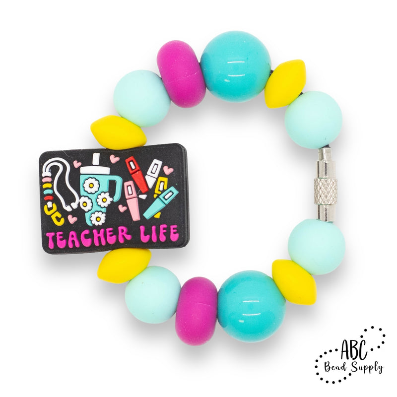 Teacher Life Silicone Beverage Charm Kit