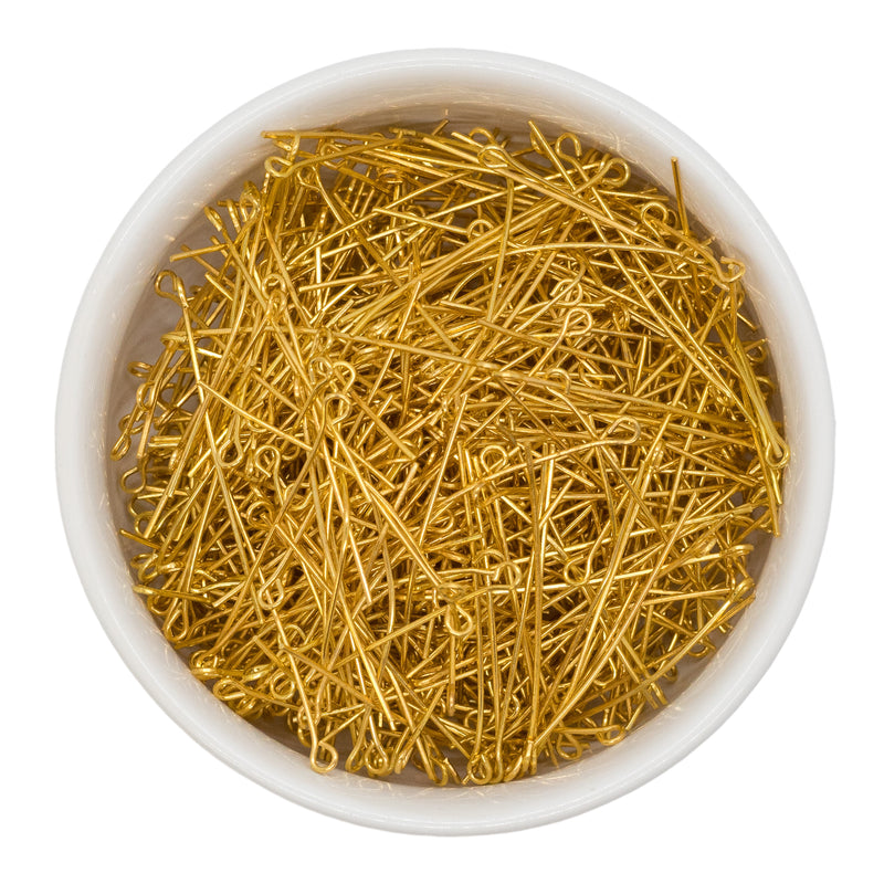 Gold Eye Pin 1 1/2" Head Pin