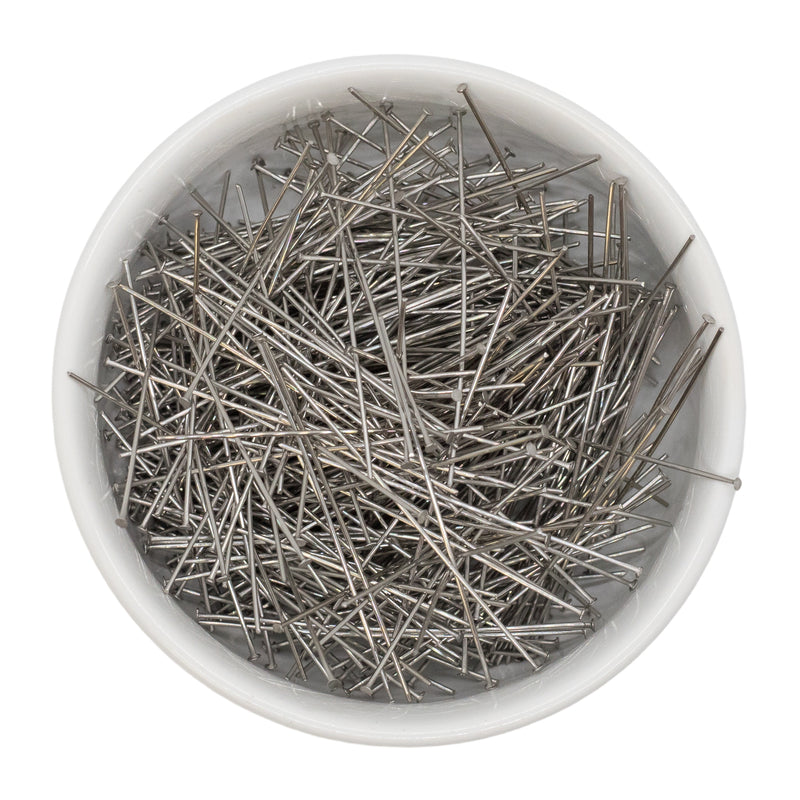 Silver Stainless Steel Flat Head 2" Head Pin (Package of 20)