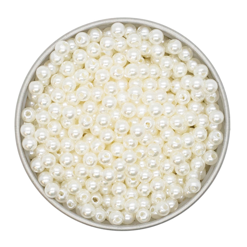 Bitty Linen Pearl Spacers 4mm