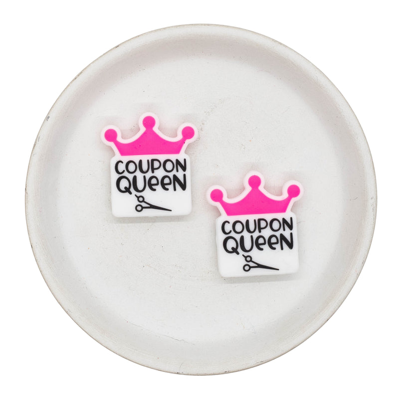 Coupon Queen Silicone Focal Bead 29x31mm (Package of 2)
