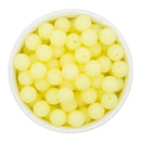 Glow in the Dark Pale Yellow Silicone Beads 12mm (Package of 20)
