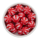 Peppermint Swirl Pearl Beads 20mm (Package of 10)