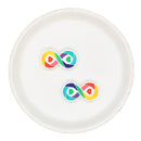 Autism Awareness Infinity Symbol Silicone Focal Bead 31x16mm (Package of 2)