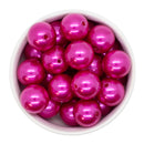 Fuchsia Pearl Beads 20mm (Package of 10)