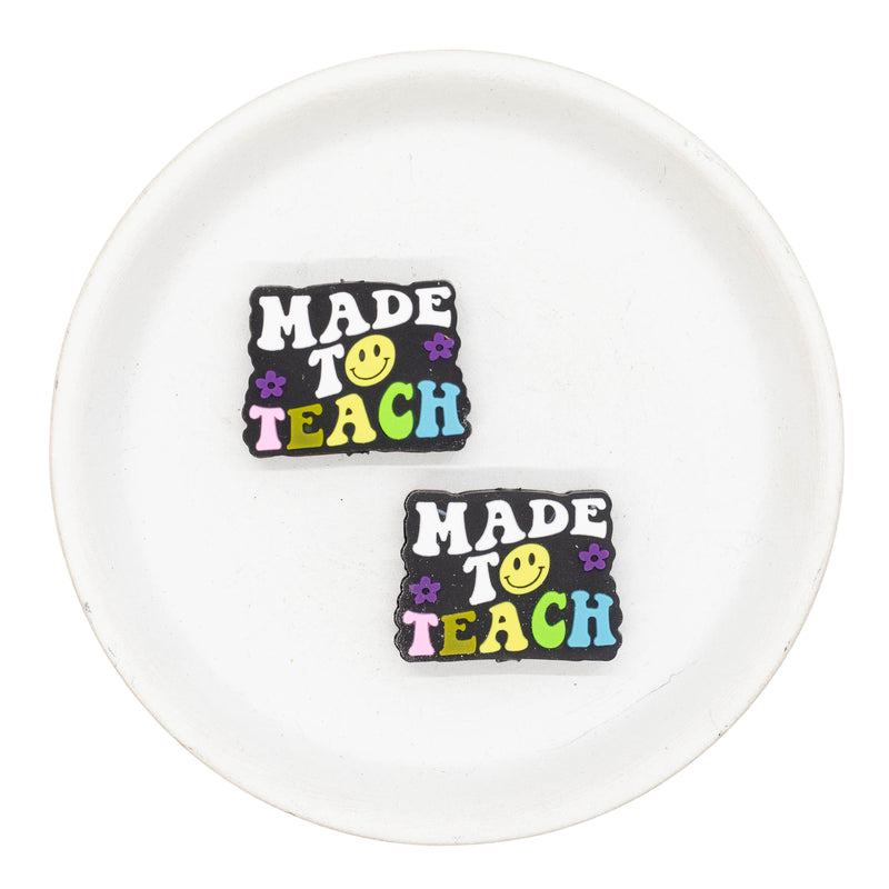 Made to Teach Silicone Focal Bead 30x22mm (Package of 2)