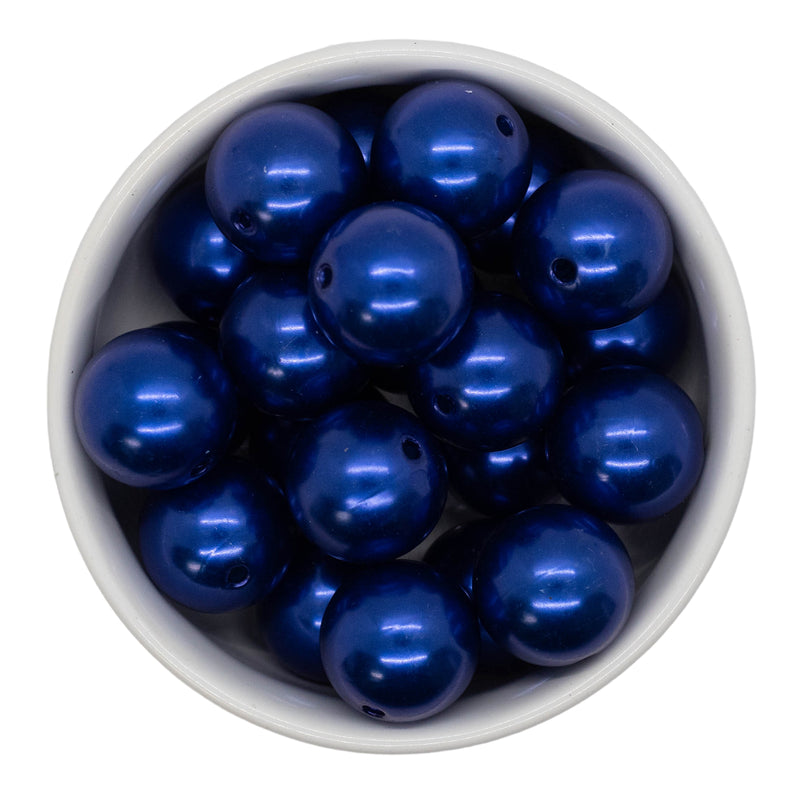 Sapphire Pearl Beads 20mm