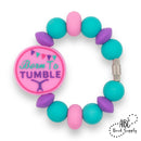 Born to Tumble Silicone Focal Bead 28mm (Package of 2)