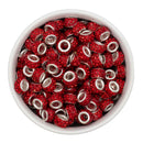 Large Hole Rhinestone Rondelle Spacer 11x6.5mm (Package of 10)