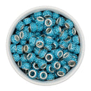 Large Hole Rhinestone Rondelle Spacer 11x6.5mm (Package of 10)