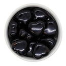 Black Pearl Heart Bead 27x25mm (Package of 5)
