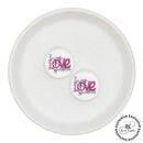 Live Love Gymnastics Printed Silicone Focal Bead 24mm (Package of 2) - ABC Exclusive