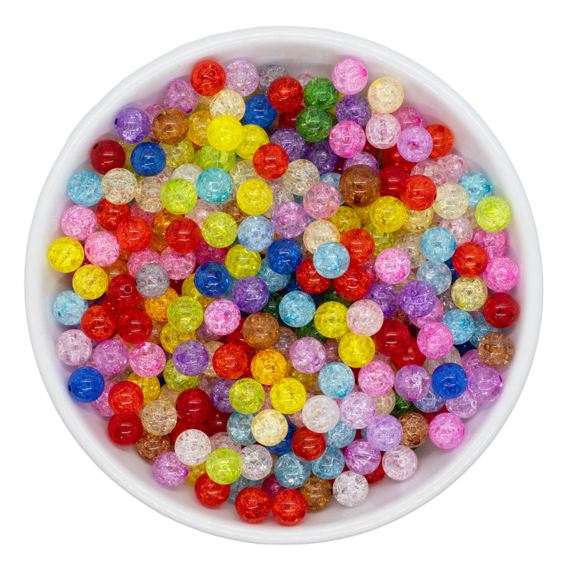 Crackle Bead Mix 12mm (Package of Approx. 100)