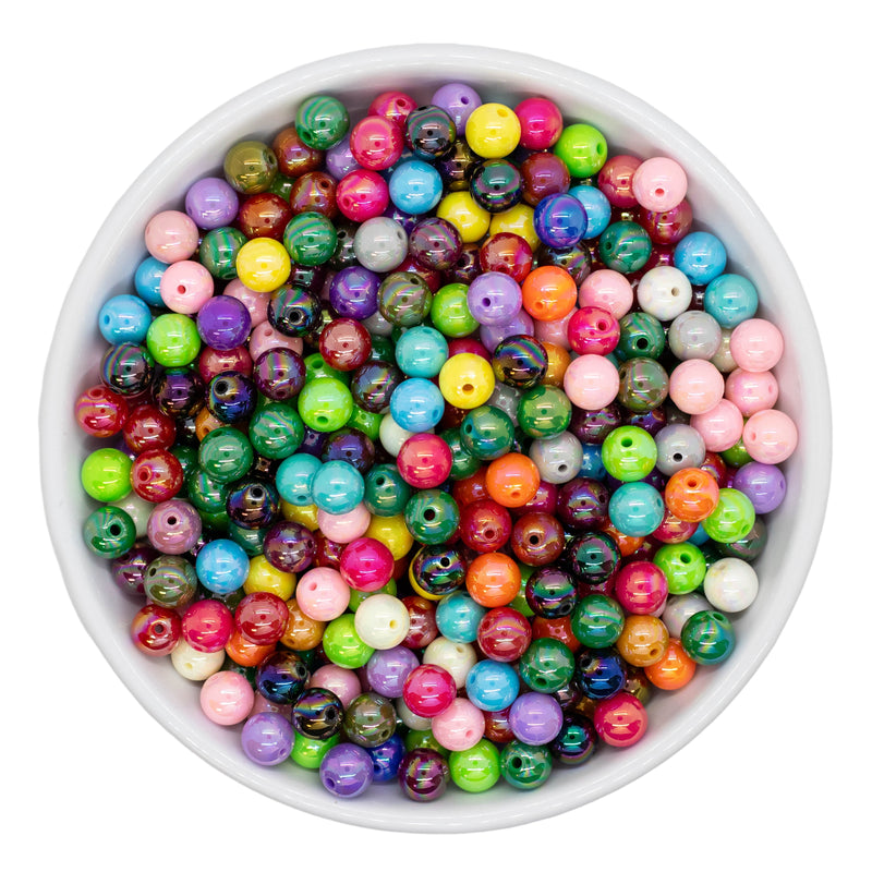 Essentials Iridescent Bead Mix 12mm (Package of Approx. 100)