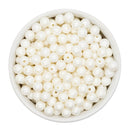 Antique White Matte Beads 8mm (Package of Approx. 50 Beads)