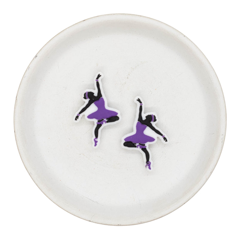 Dancer Silicone Focal Bead 37x23mm (Package of 2)