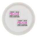 I Wish I Was Felicia, She's Always Going Somewhere Silicone Focal Bead 34x20mm (Package of 2)