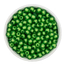 Green Translucent Pumpkin w/White Core Beads 8mm (Package of Approx. 50 Beads)